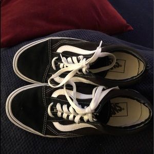 Gently used tie up classic vans